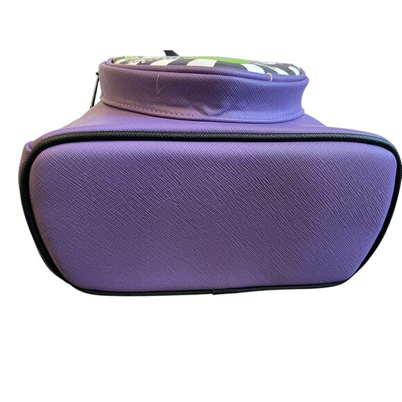 NWT Loungefly Beetlejuice Adam & Barbara Purple Mini Backpack Exclusive Collect - Picture 10 of 11